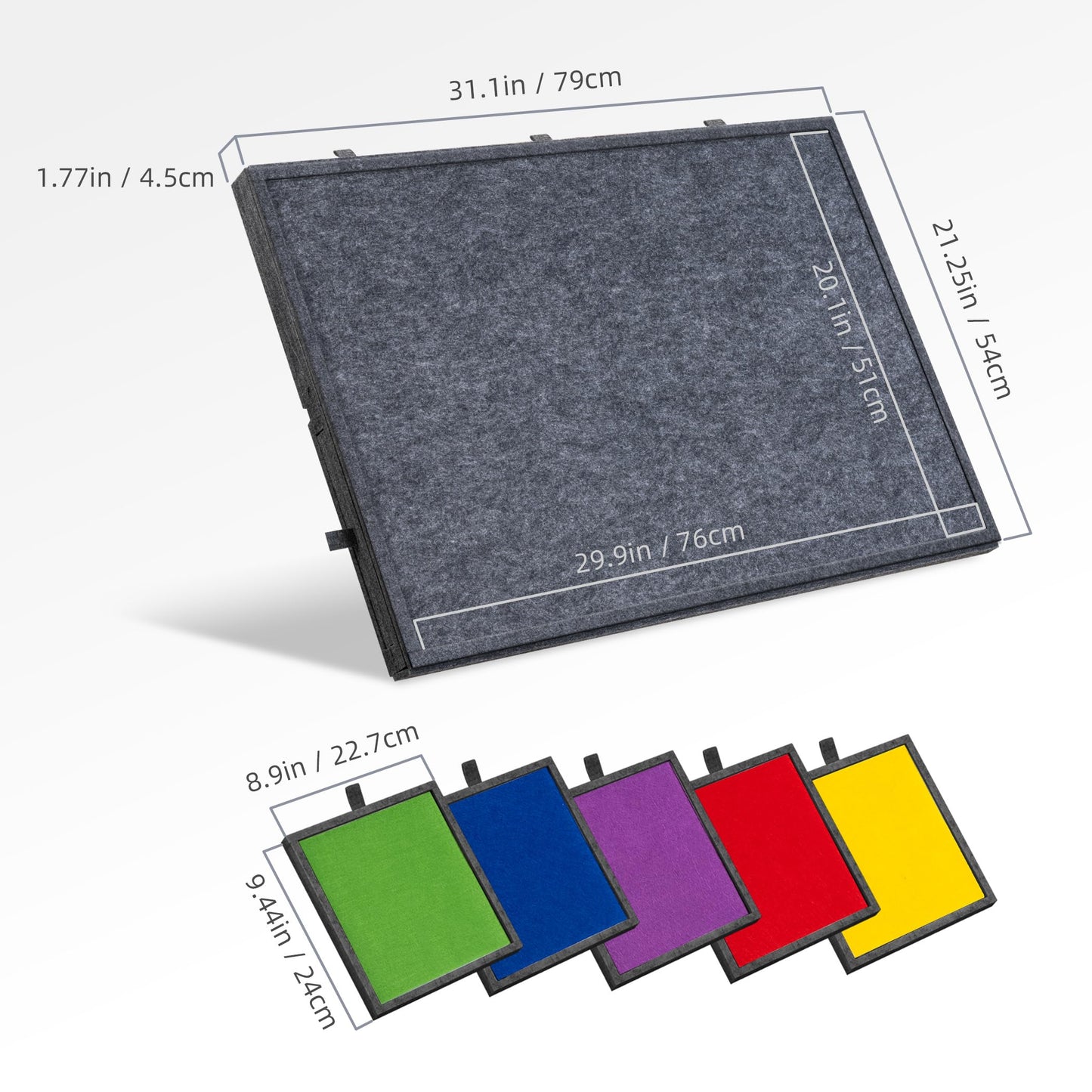 Lavievert Tilting Puzzle Board – 2-in-1 Stand & Cover, 1000-Piece Capacity, Gray
