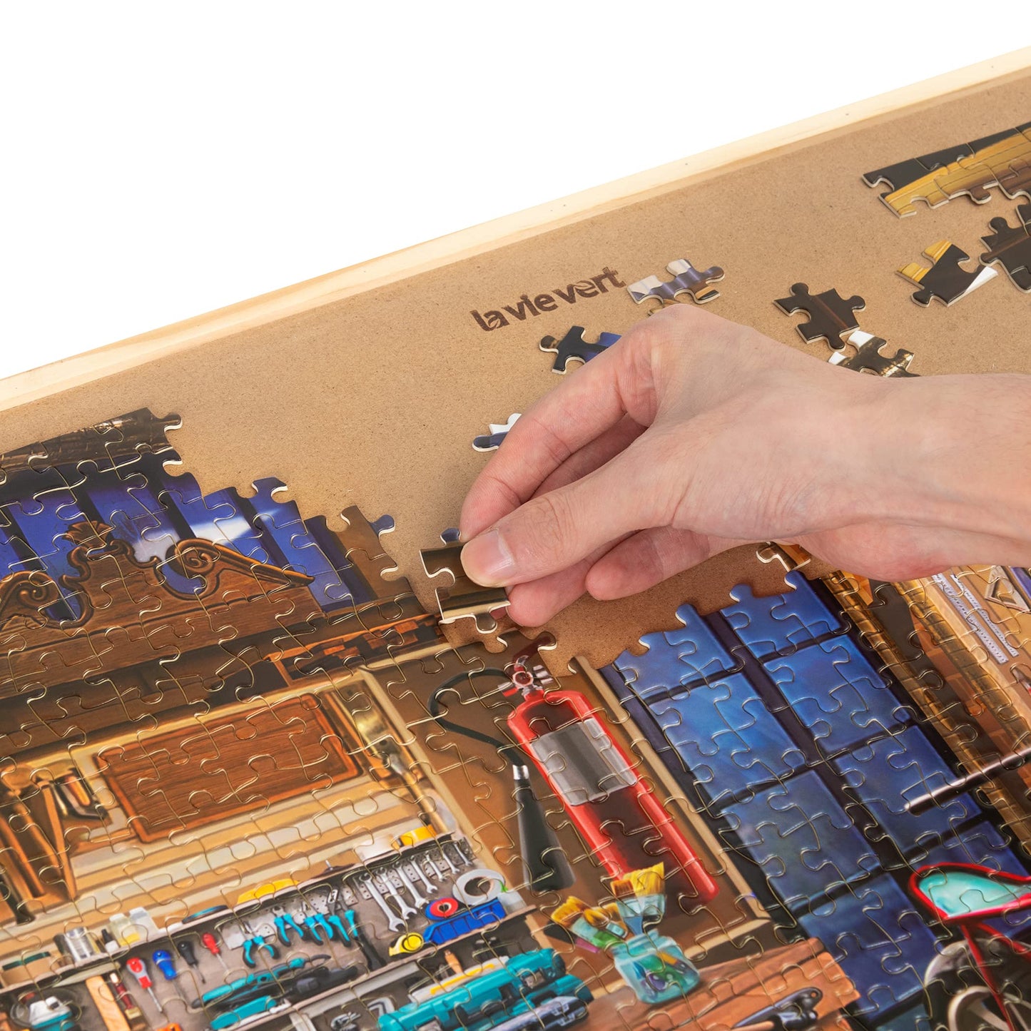 Lavievert 1000-Piece Jigsaw Puzzle – Garage Edition for Adults & Kids