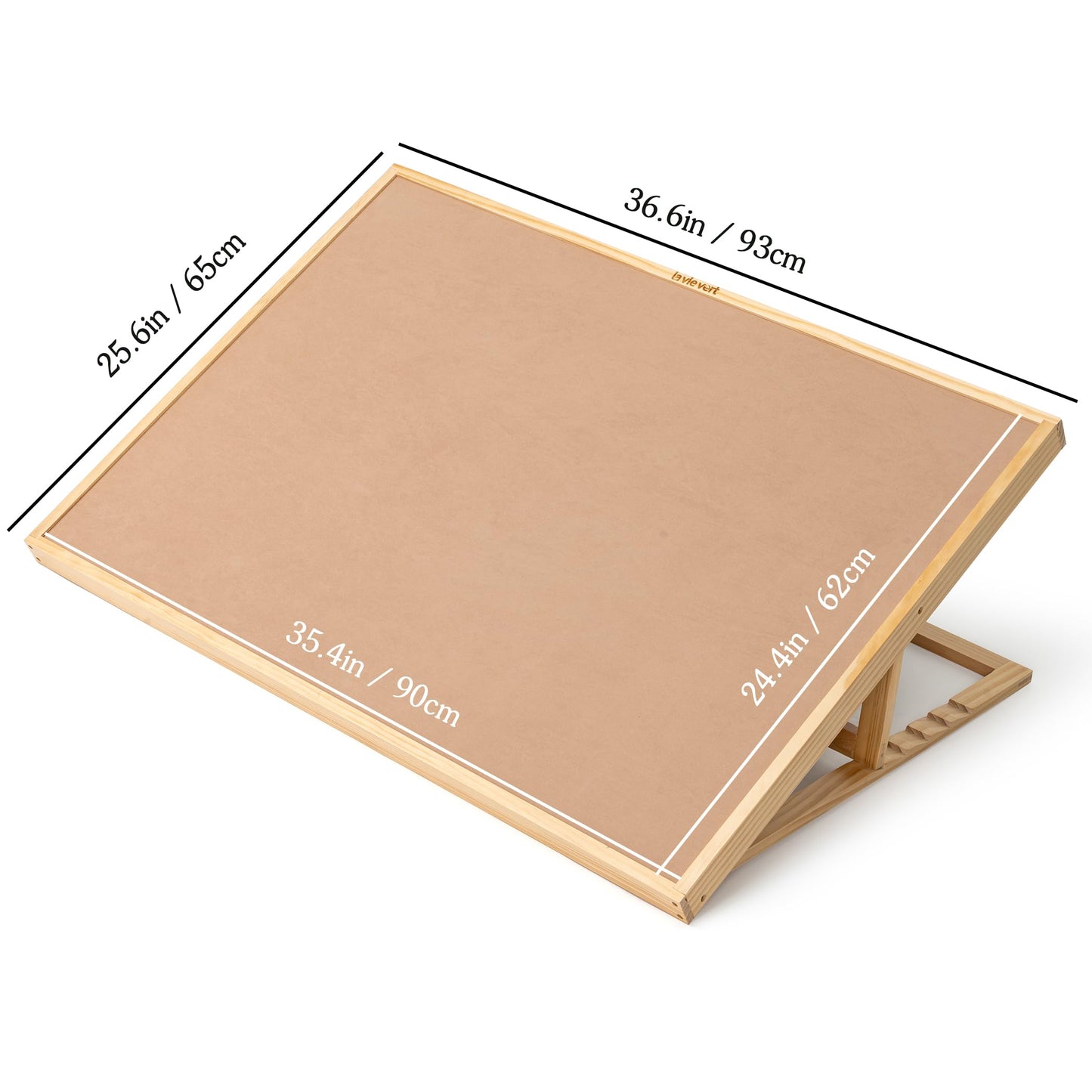 Lavievert 1500-Piece Tilting Jigsaw Puzzle Board with Wooden Cover – Adjustable, Portable Puzzle Table