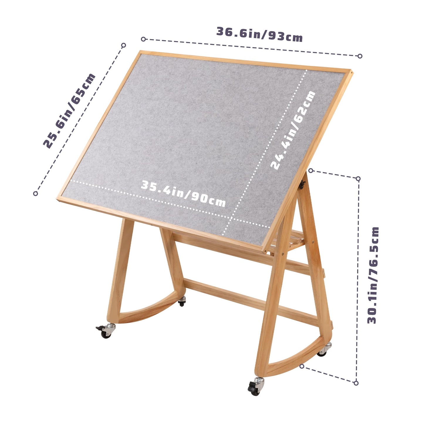 LAVIEVERT 1500-Piece Tilting Puzzle Table with Legs & Cover | Adjustable, Portable Puzzle Board