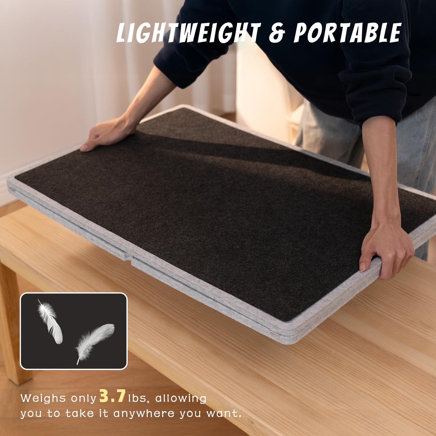 Lavievert 1000 Piece Tilting Puzzle Board with 6 Sorting Trays & Cover – Lightweight Portable Jigsaw Table