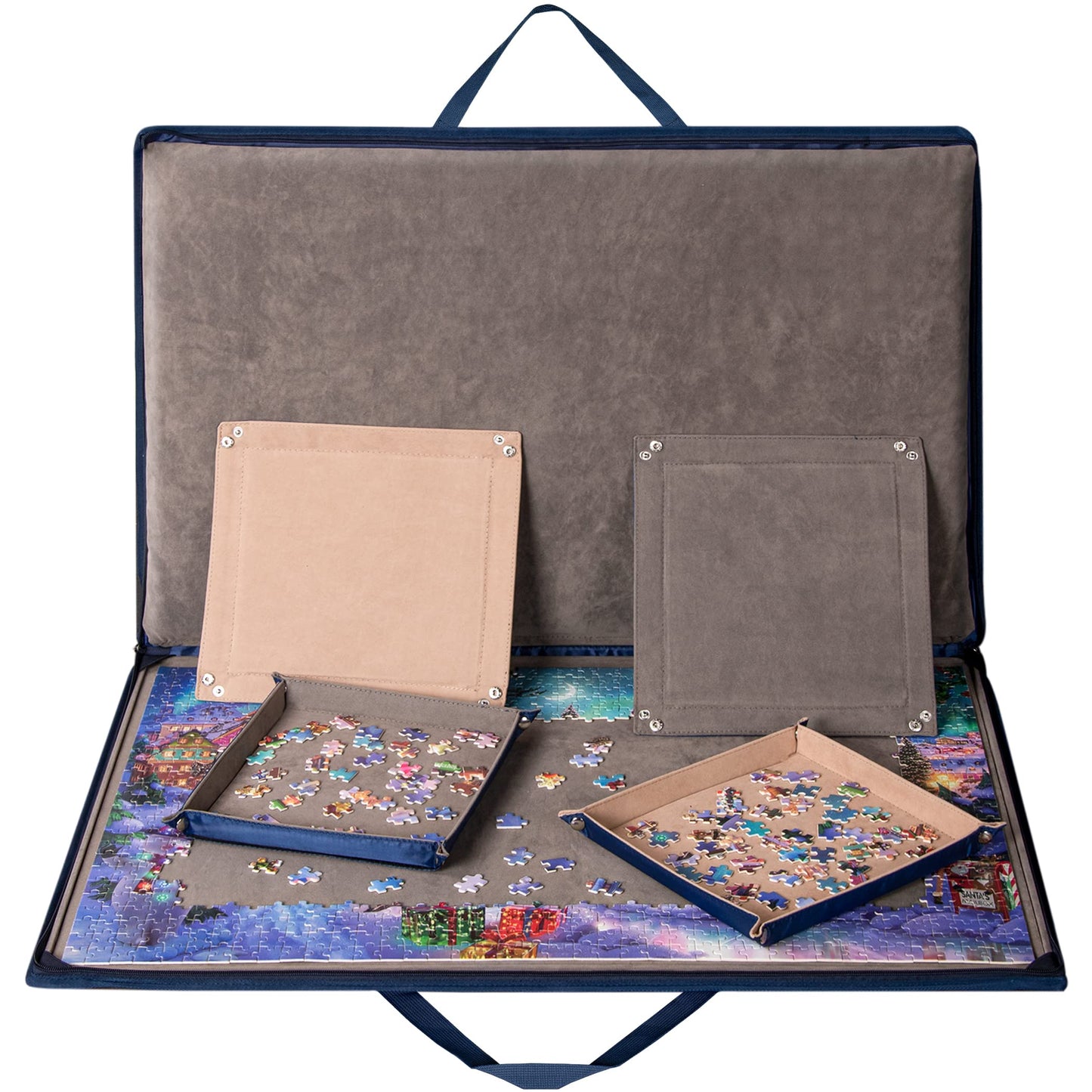 Lavievert 1000-Piece Puzzle Board with Padded Cover & 4 Sorting Trays
