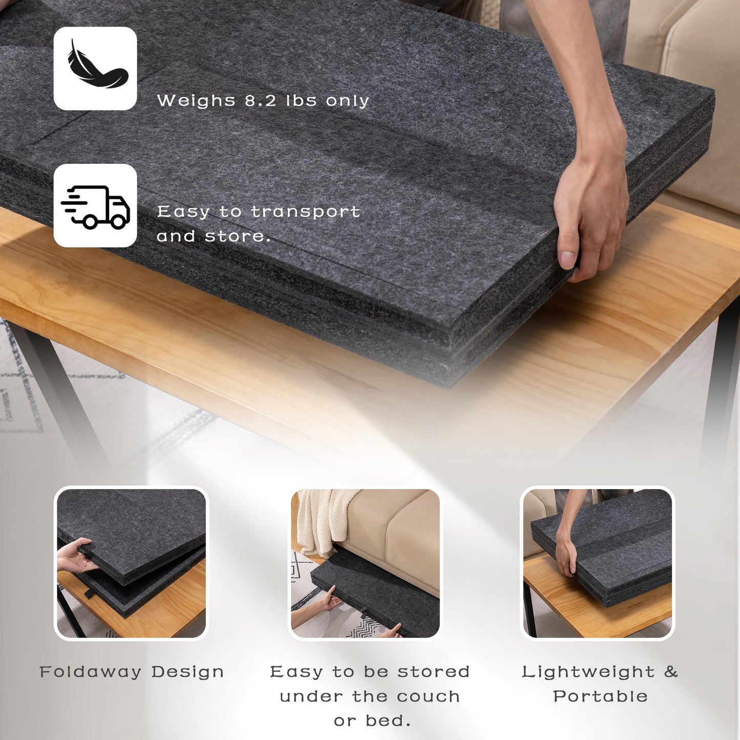 Lavievert 2000-Piece Tilting & Foldable Puzzle Board with 8 Drawers | Portable Jigsaw Table