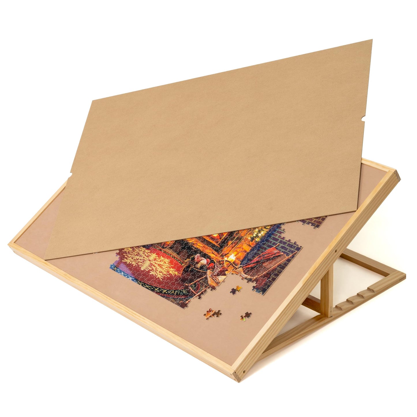 Lavievert 1500-Piece Tilting Jigsaw Puzzle Board with Wooden Cover – Adjustable, Portable Puzzle Table