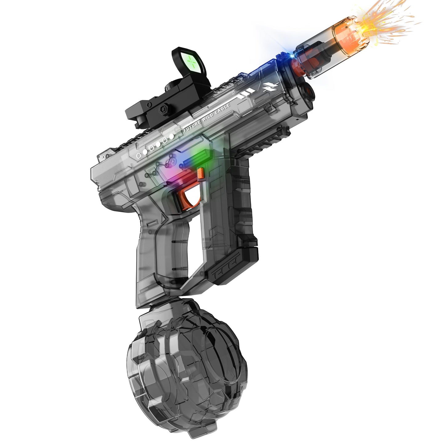 Lawdiey Electric Water Gun – 26-32 ft Range, 800ml Tank, Holographic Sight