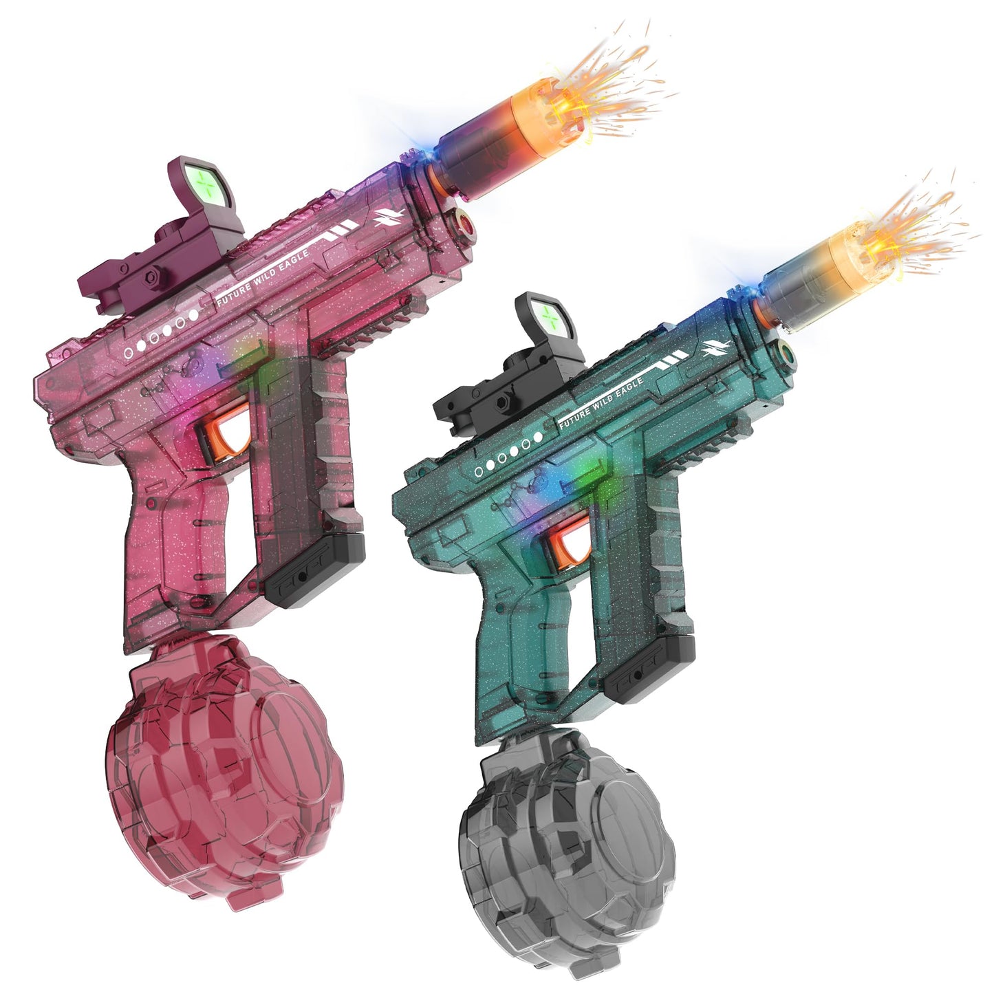 Lawdiey Electric Water Guns – 800ml Tank, 26-32ft Range (2-Pack)