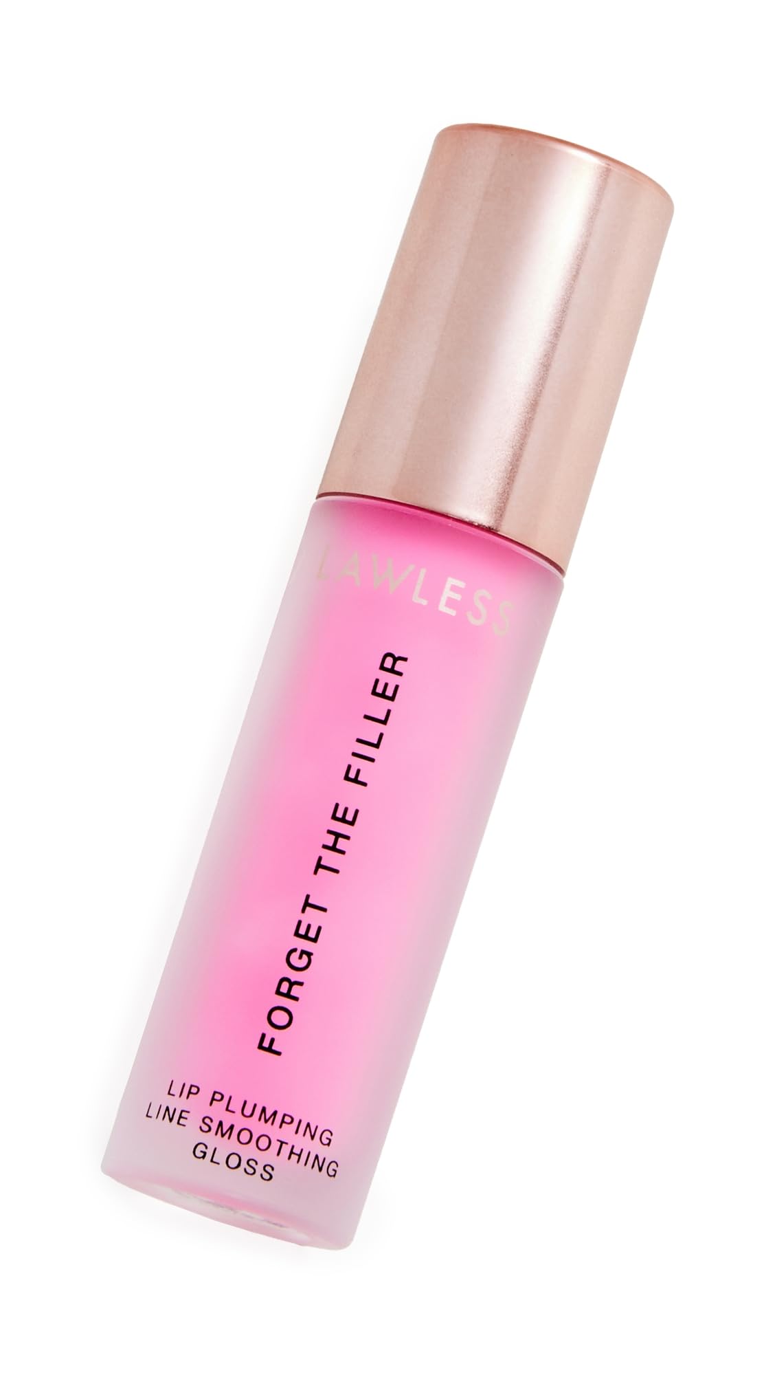 Lawless Forget the Filler Lip Plumper Line Smoothing Gloss — Daisy Pink | Premium Vegan Cruelty-Free Lip Gloss 0.11 oz