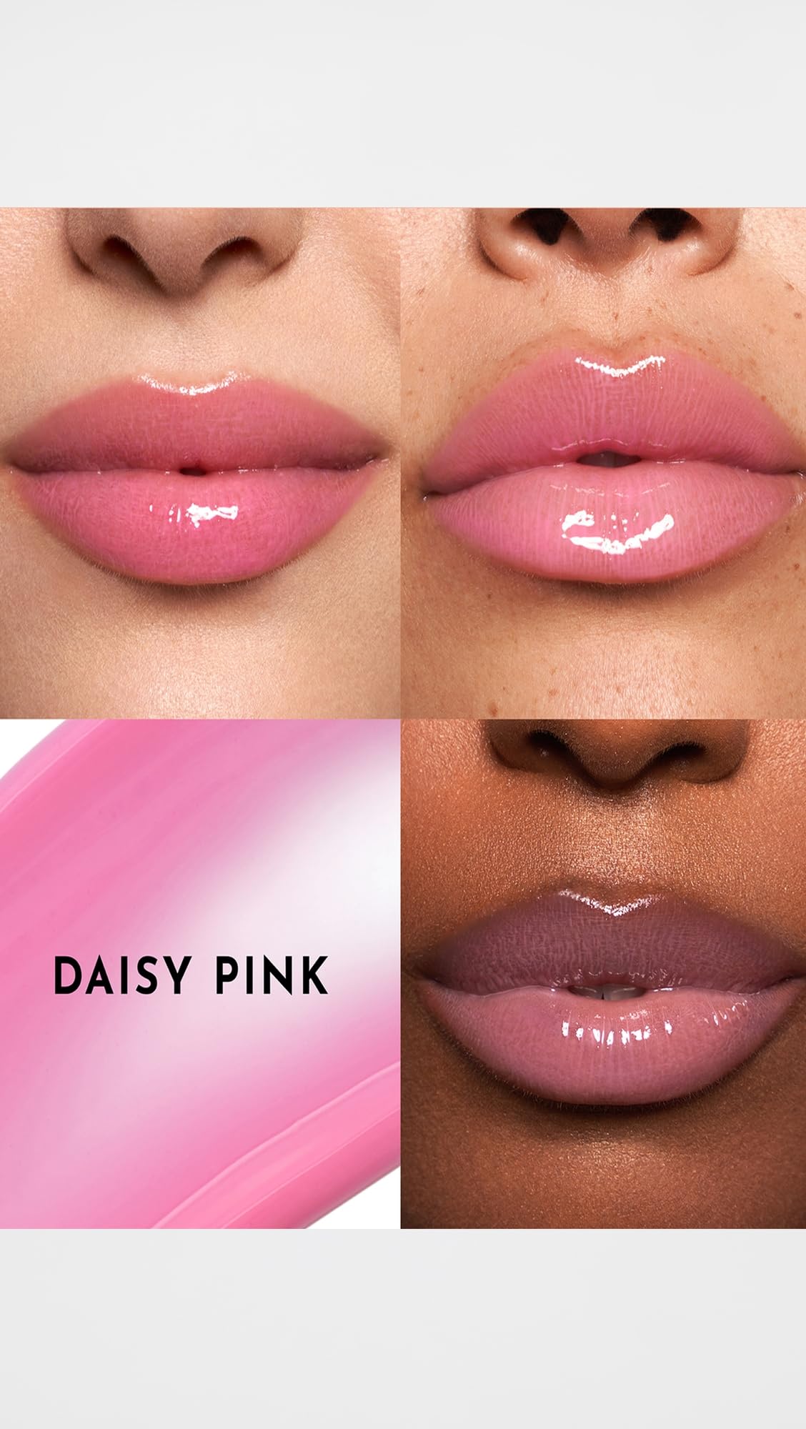 Lawless Forget the Filler Lip Plumper Line Smoothing Gloss — Daisy Pink | Premium Vegan Cruelty-Free Lip Gloss 0.11 oz