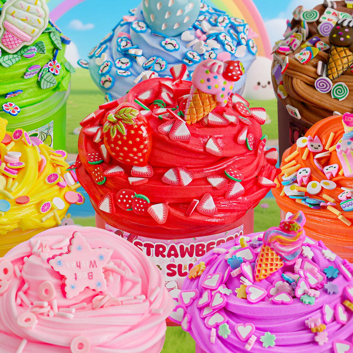 LAWOHO 18-Pack Slimes Butter Slime Kit for Kids Ages 8-12 – Party Favors & Creative Play
