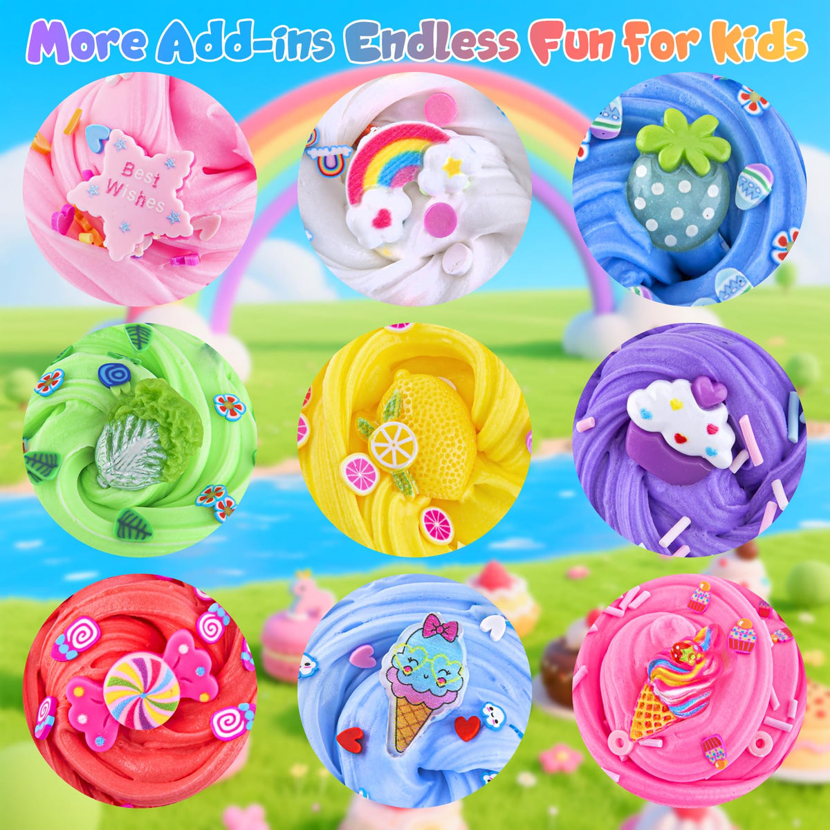 LAWOHO 18-Pack Slimes Butter Slime Kit for Kids Ages 8-12 – Party Favors & Creative Play