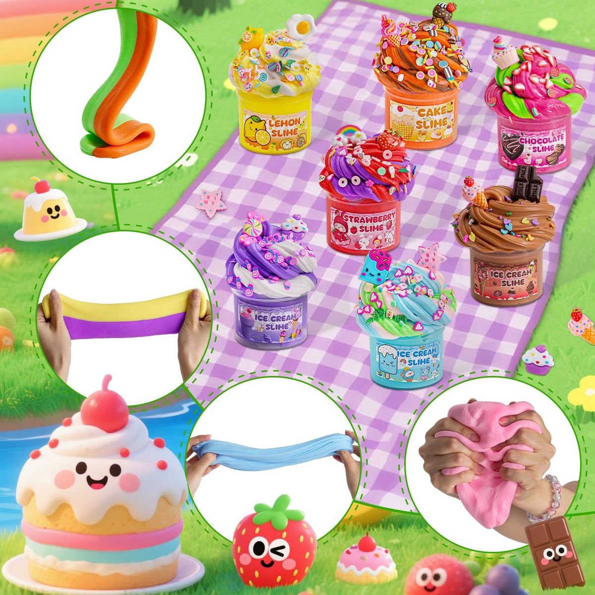 LAWOHO 18-Pack Slimes Butter Slime Kit for Kids Ages 8-12 – Party Favors & Creative Play