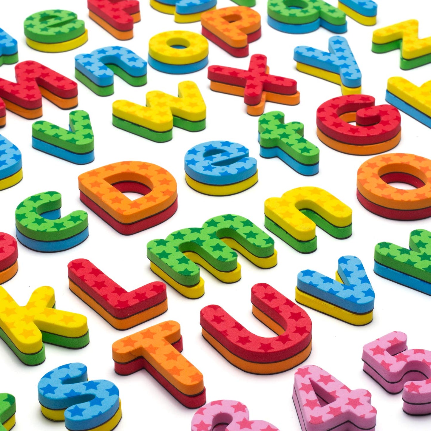 Laxdacee 192 Pcs Magnetic Letters Numbers Foam Set – Alphabet Magnets for Preschool Learning