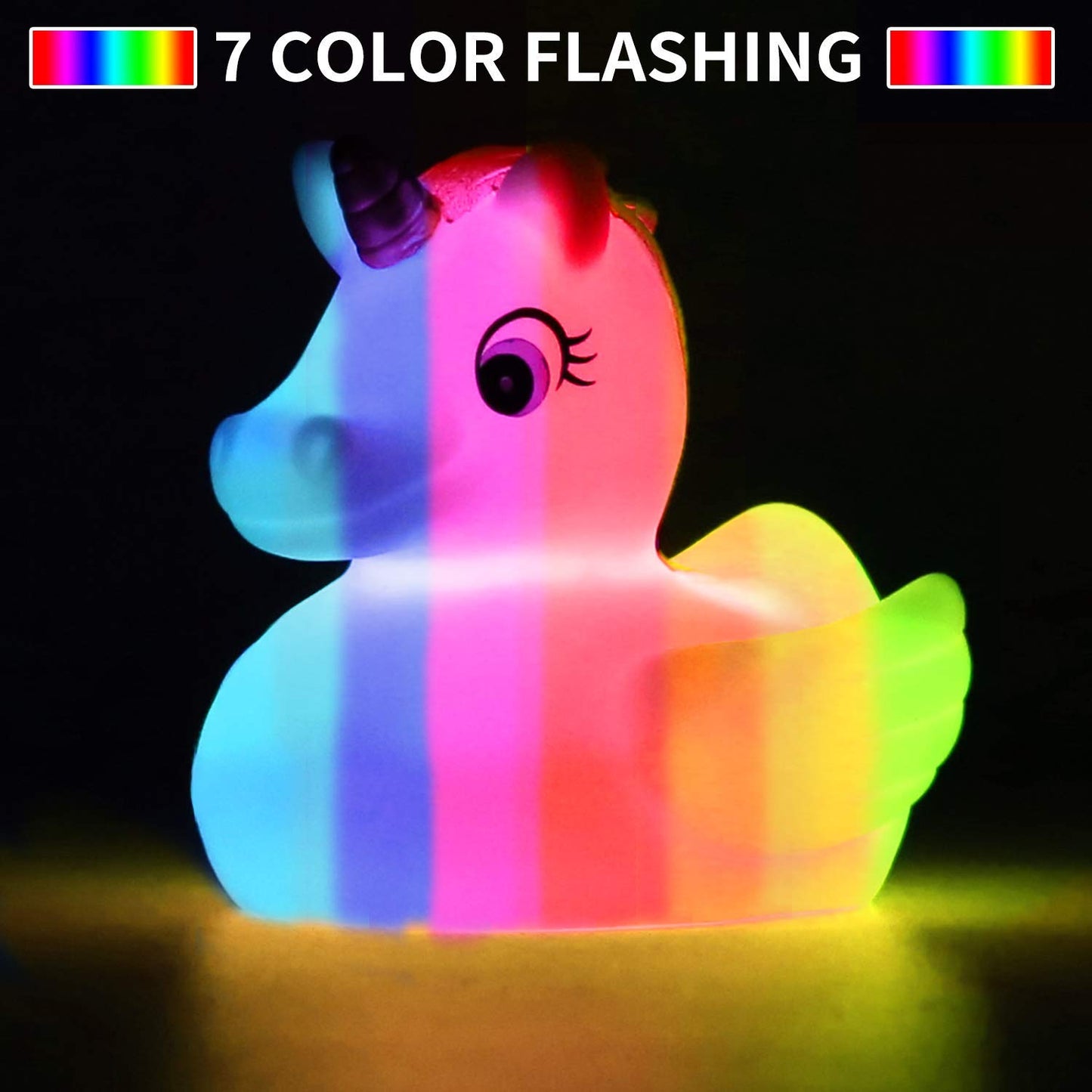 Laxdacee No Hole Bath Toy 12 Pack — Light Up Floating Animals for Bathtub & Pool