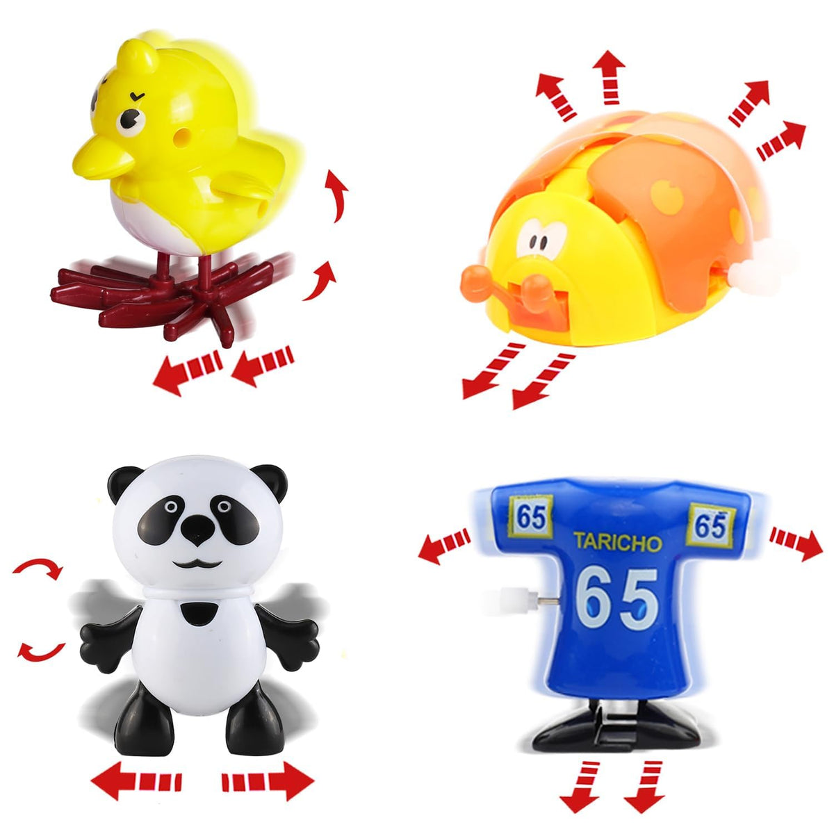Laxdacee Wind-Up Toys 24 Pack – Assorted Mini Party Favors & Prizes
