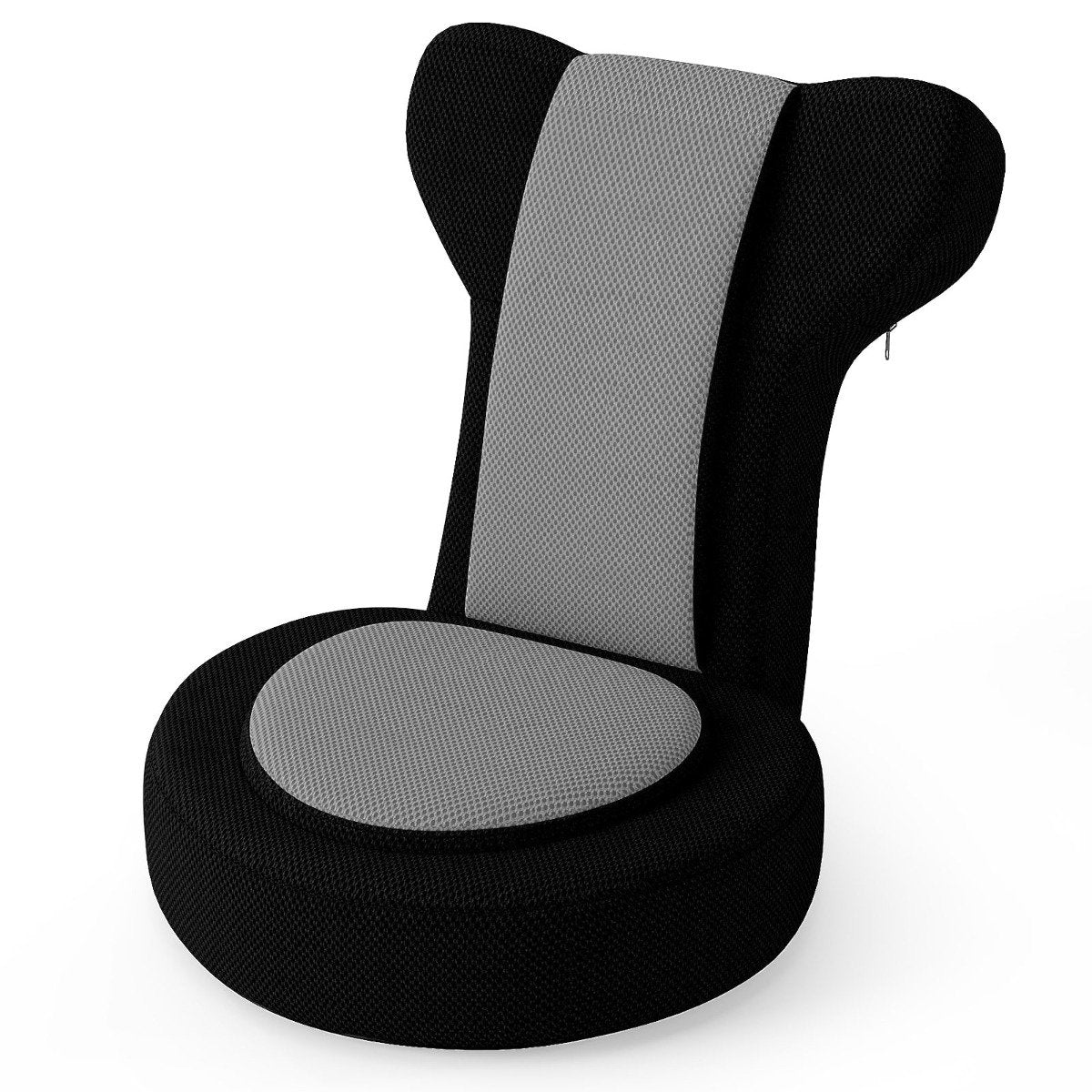 Lazy Sofa Chair with Adjustable Headrest and Backrest-Grey