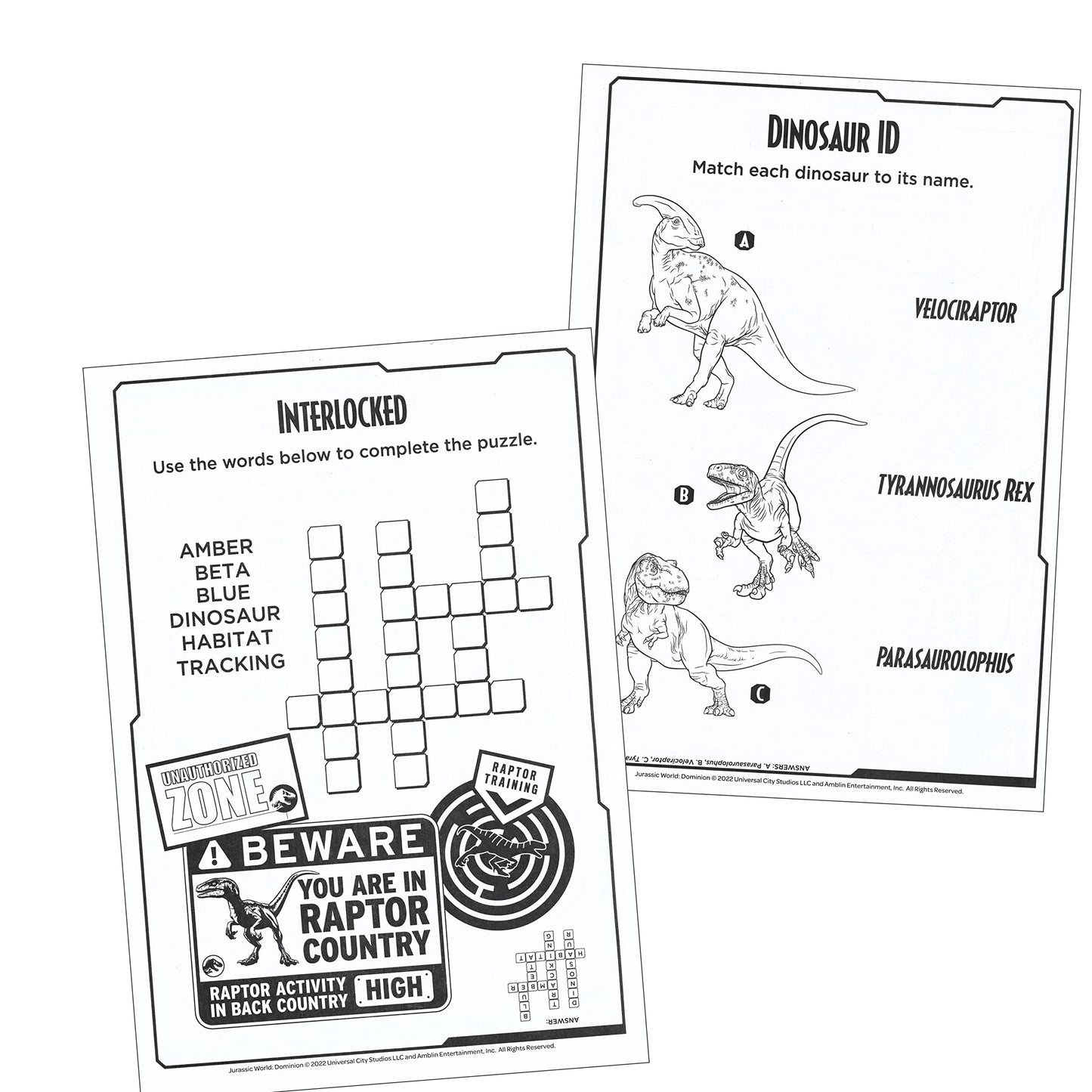 Lazy Days Jurassic World Jumbo Coloring and Activity Book – 64 Pages