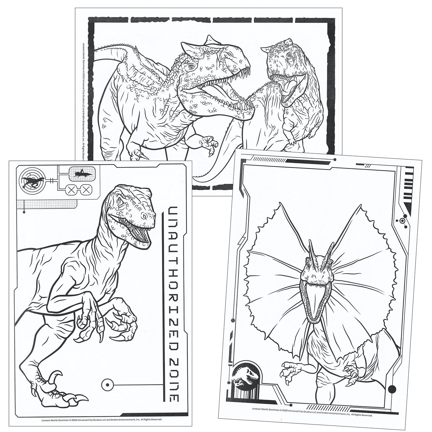 Lazy Days Jurassic World Jumbo Coloring and Activity Book – 64 Pages
