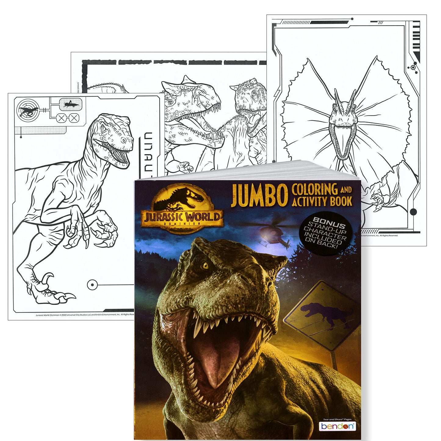 Lazy Days Jurassic World Jumbo Coloring and Activity Book – 64 Pages