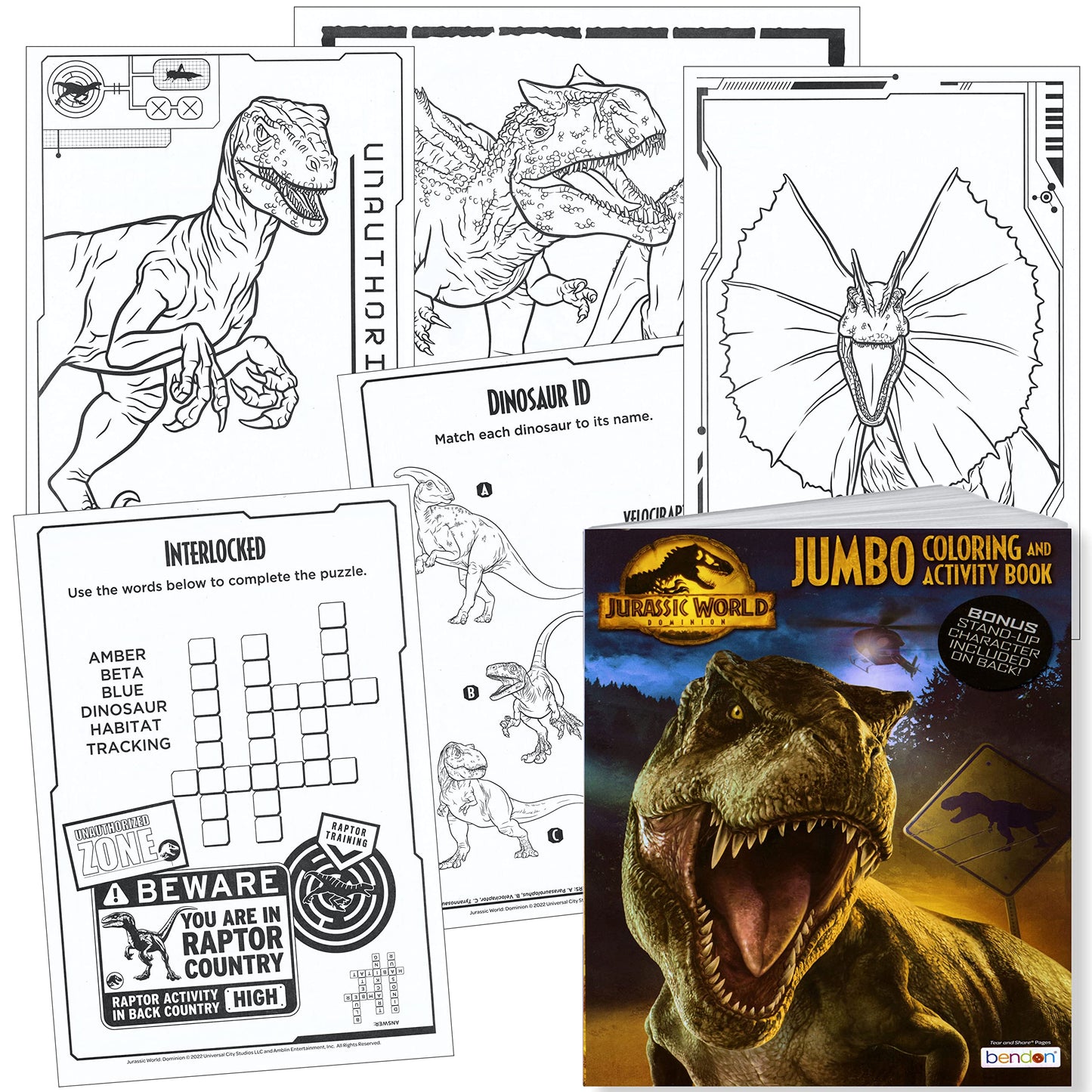 Lazy Days Jurassic World Jumbo Coloring and Activity Book – 64 Pages