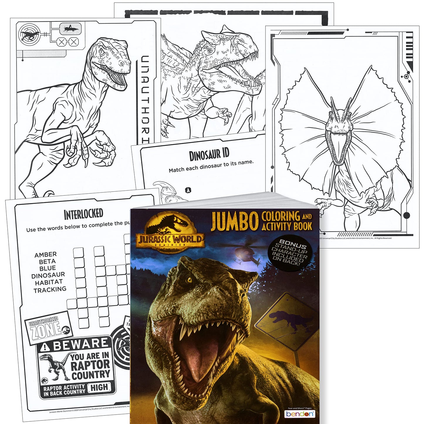 Lazy Days Jurassic World Jumbo Coloring and Activity Book – 64 Pages