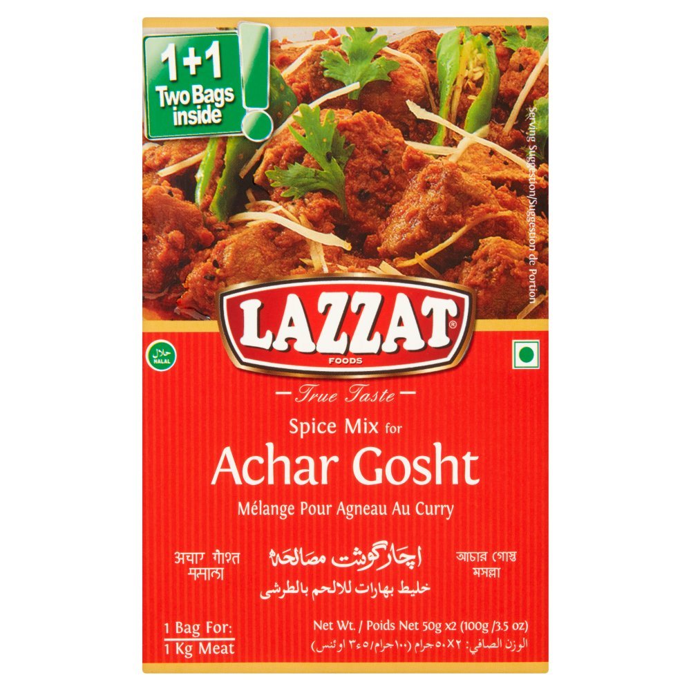 Lazzat Achar Gosht Masala 100g (Case of 6)