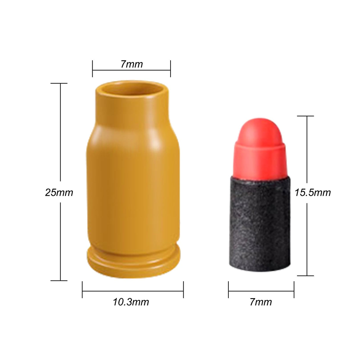 LBDREXZ EVA Foam Bullets – 100 Soft Bullets + 56 Shells, Compatible Toy Gun Refills
