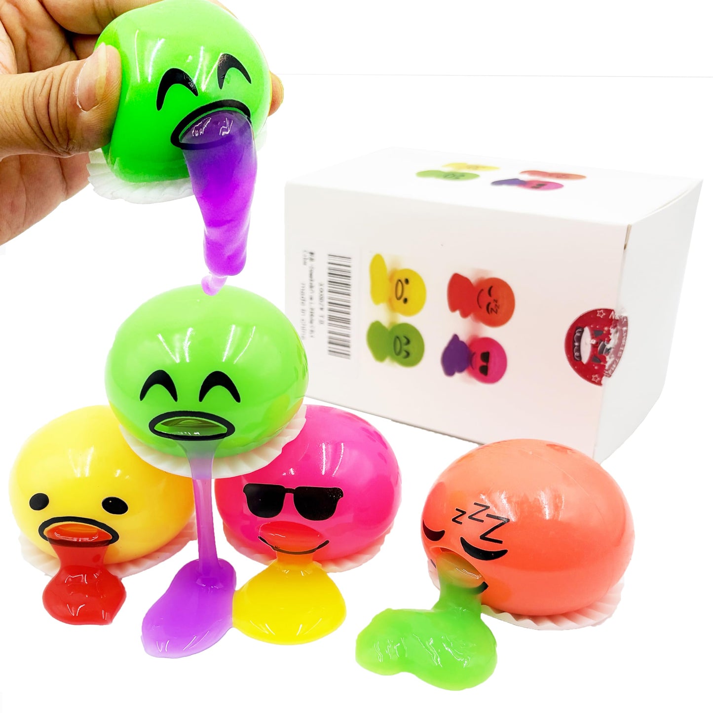 LBKKC Vomiting Egg Slime Toy – Funny Prank Squeeze Stress Ball & Gag Gift