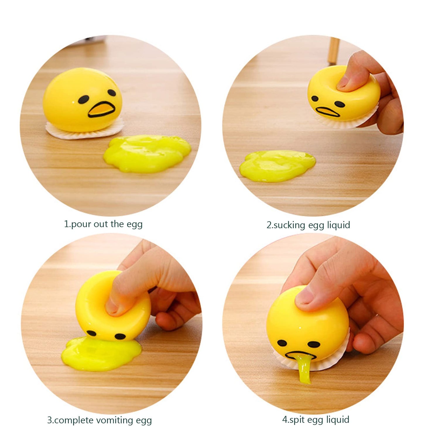 LBKKC Vomiting Egg Slime Toy – Funny Prank Squeeze Stress Ball & Gag Gift