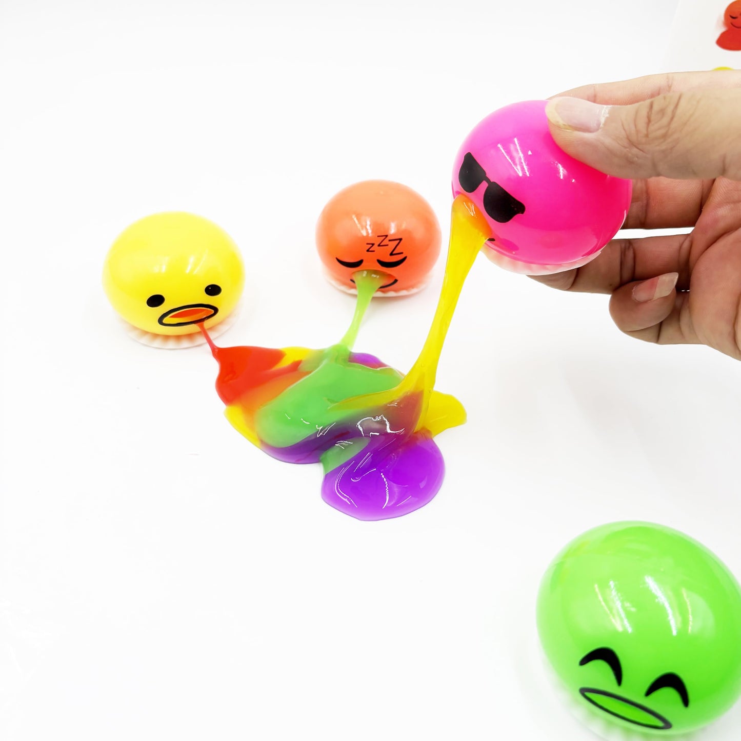 LBKKC Vomiting Egg Slime Toy – Funny Prank Squeeze Stress Ball & Gag Gift