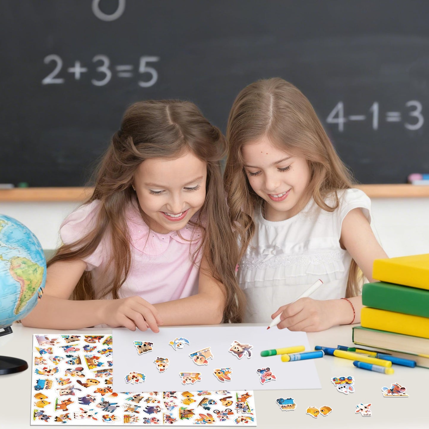 Lckaent Farm Animal Foam Stickers – 420 Pcs, Self-Adhesive Kids Craft Set