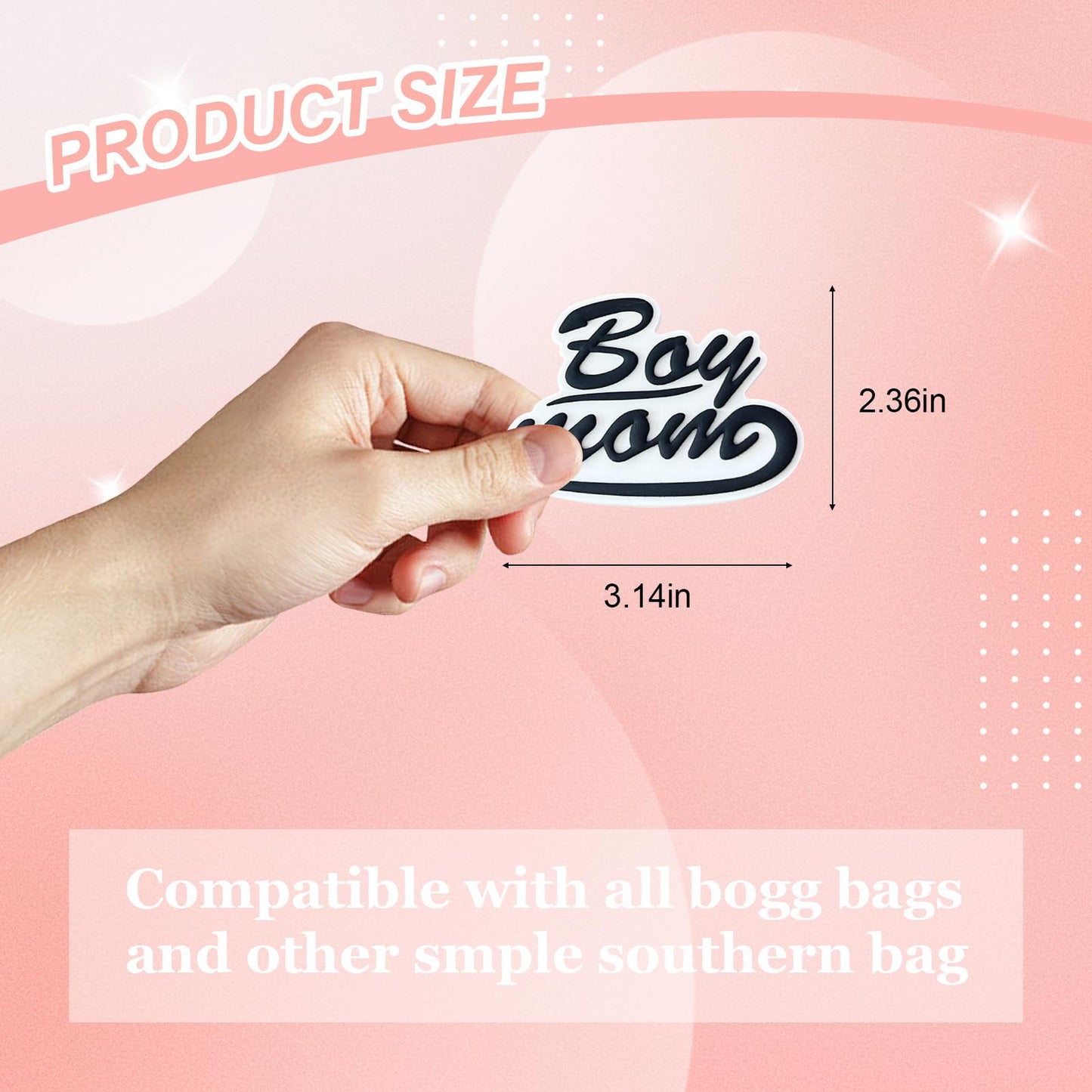 Lckaey Rubber Beach Bag Accessories – PVC Decorations for EVA Purse Bogg Inserts (Y064Figure 50)