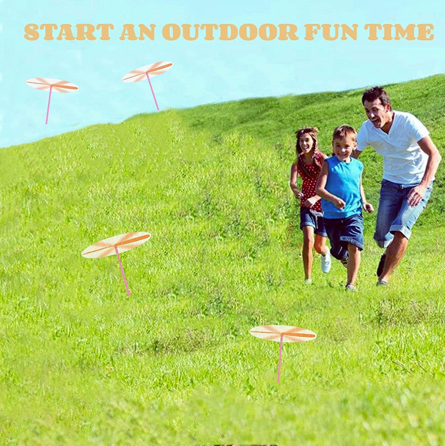 LCPQMZGH Hand Helicopter Spinner – 36-Piece Dragonfly Toys for Outdoor Fun