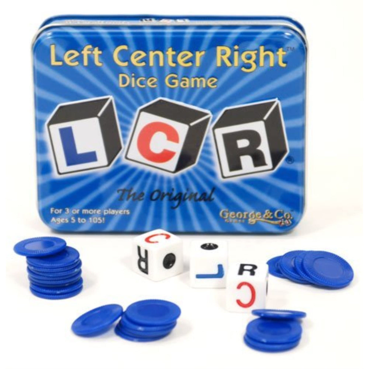 LCR Original Left Center Right Dice Game | Classic Family Party Favorite
