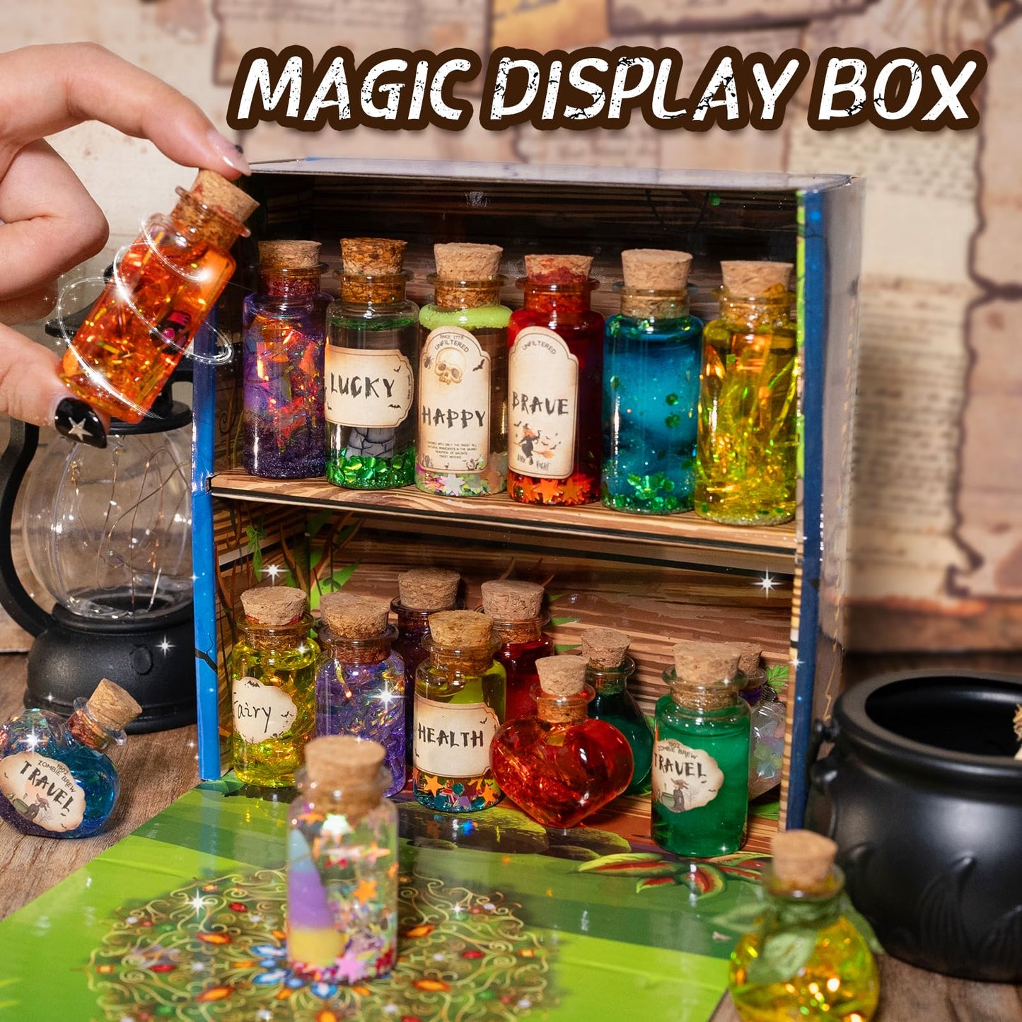 LDomet Magic Potions Kit for Kids - 20 Potion Bottles & Creative Craft Toy