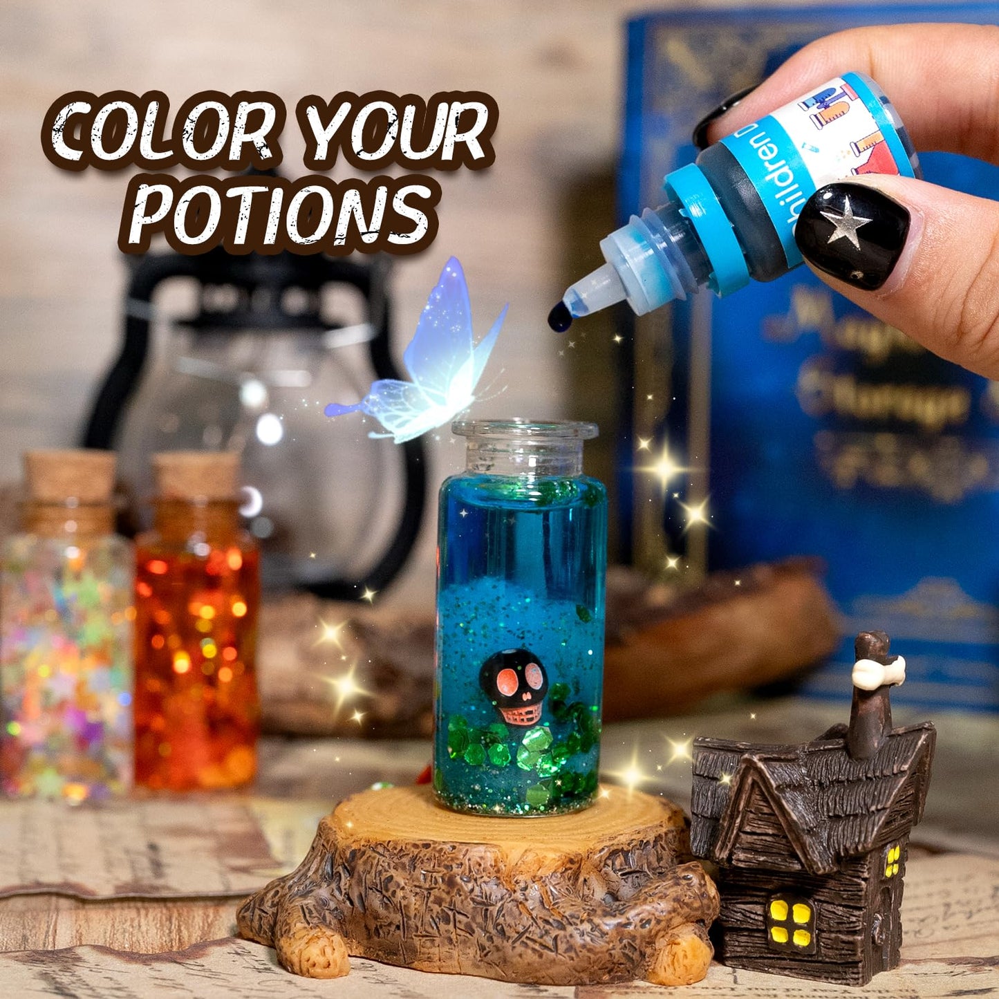 LDomet Magic Potions Kit for Kids - 20 Potion Bottles & Creative Craft Toy