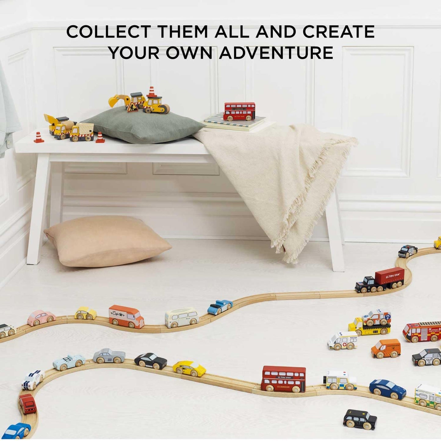 Le Toy Van New York Car Set – Premium Wooden Vehicles for Kids Aged 3+