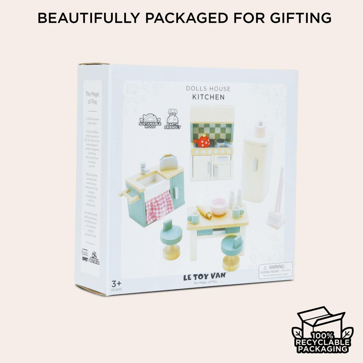 Le Toy Van Daisylane Kitchen Dollhouse Furniture (ME059) | Rosebud Kitchen Play Set