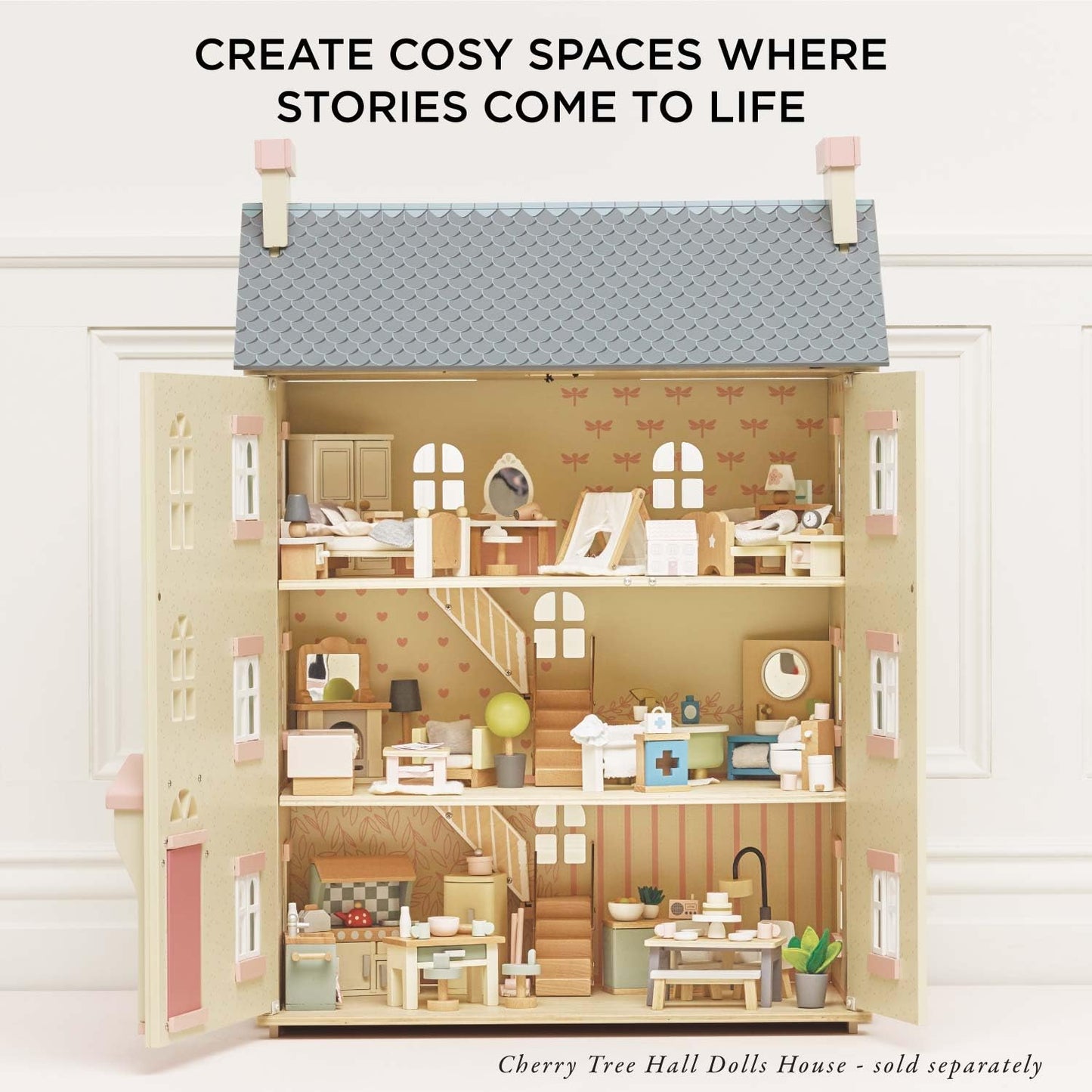Le Toy Van Daisylane Kitchen Dollhouse Furniture (ME059) | Rosebud Kitchen Play Set