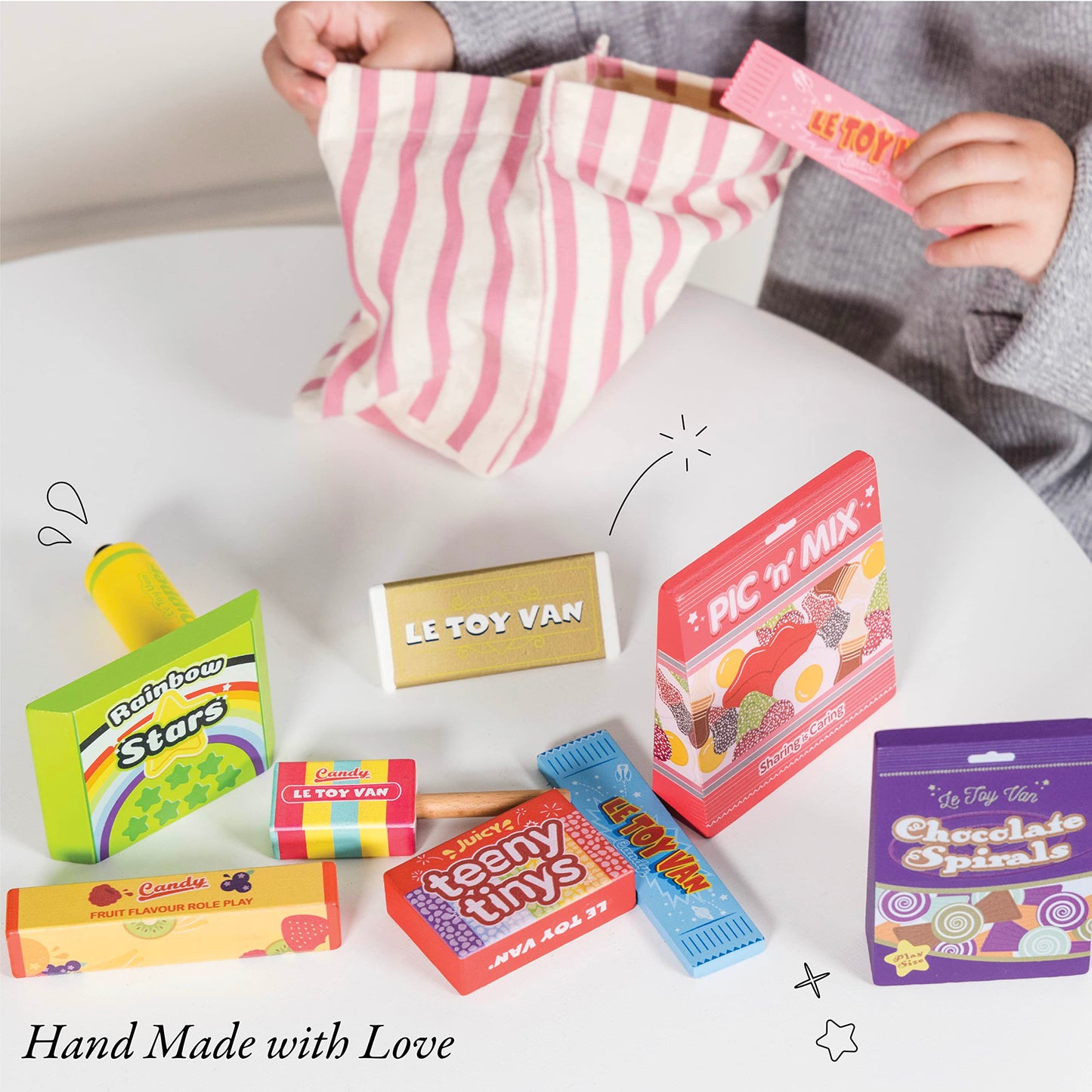 Le Toy Van Candy Play Food Set - Wooden Pretend Play for Kids 2+ | Honeybake Collection