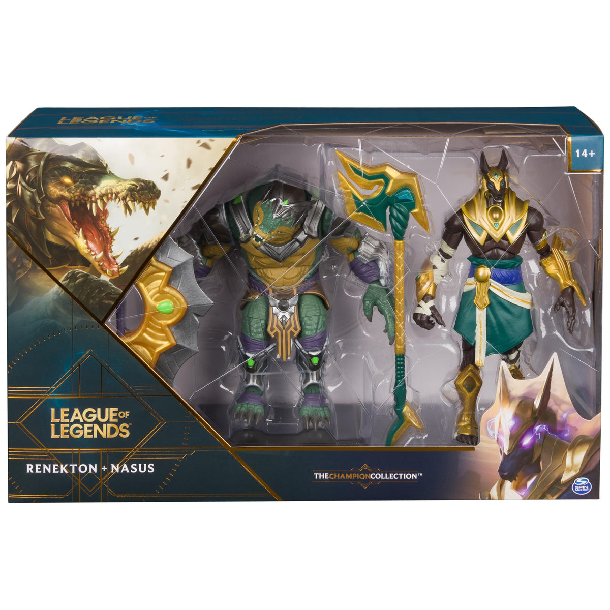 League of Legends 2-Pack Nasus & Renekton Collectible Figures – 7+ Inches, 2 Accessories