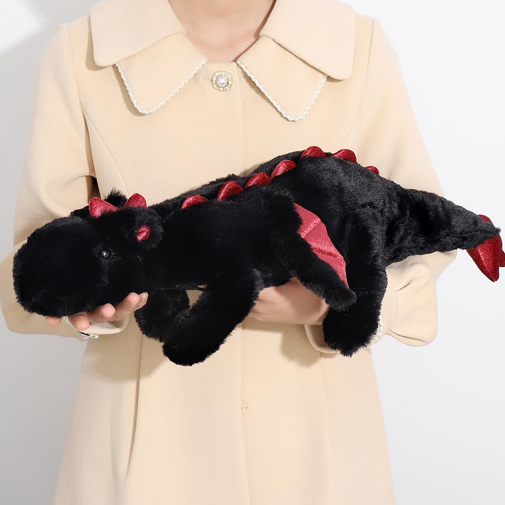 Leahaoe 27.5-inch Weighted Dragon Plush — Soft, Calming Cuddle