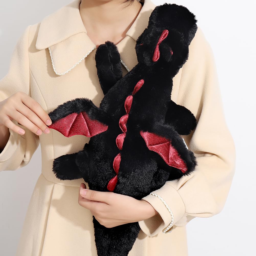 Leahaoe 27.5-inch Weighted Dragon Plush — Soft, Calming Cuddle