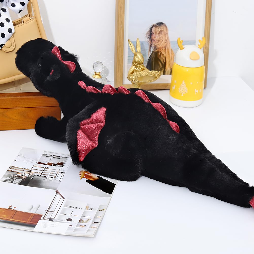 Leahaoe 27.5-inch Weighted Dragon Plush — Soft, Calming Cuddle