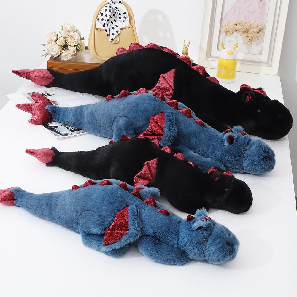 Leahaoe 27.5-inch Weighted Dragon Plush — Soft, Calming Cuddle