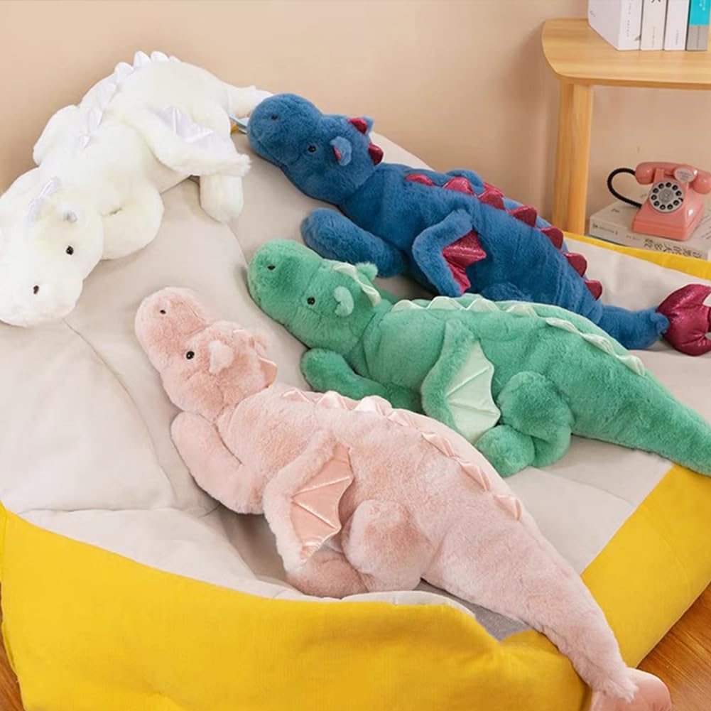 Leahaoe Weighted Dragon Plush - Large 43.3-inch Dragon Stuffed Animal, 12 lb