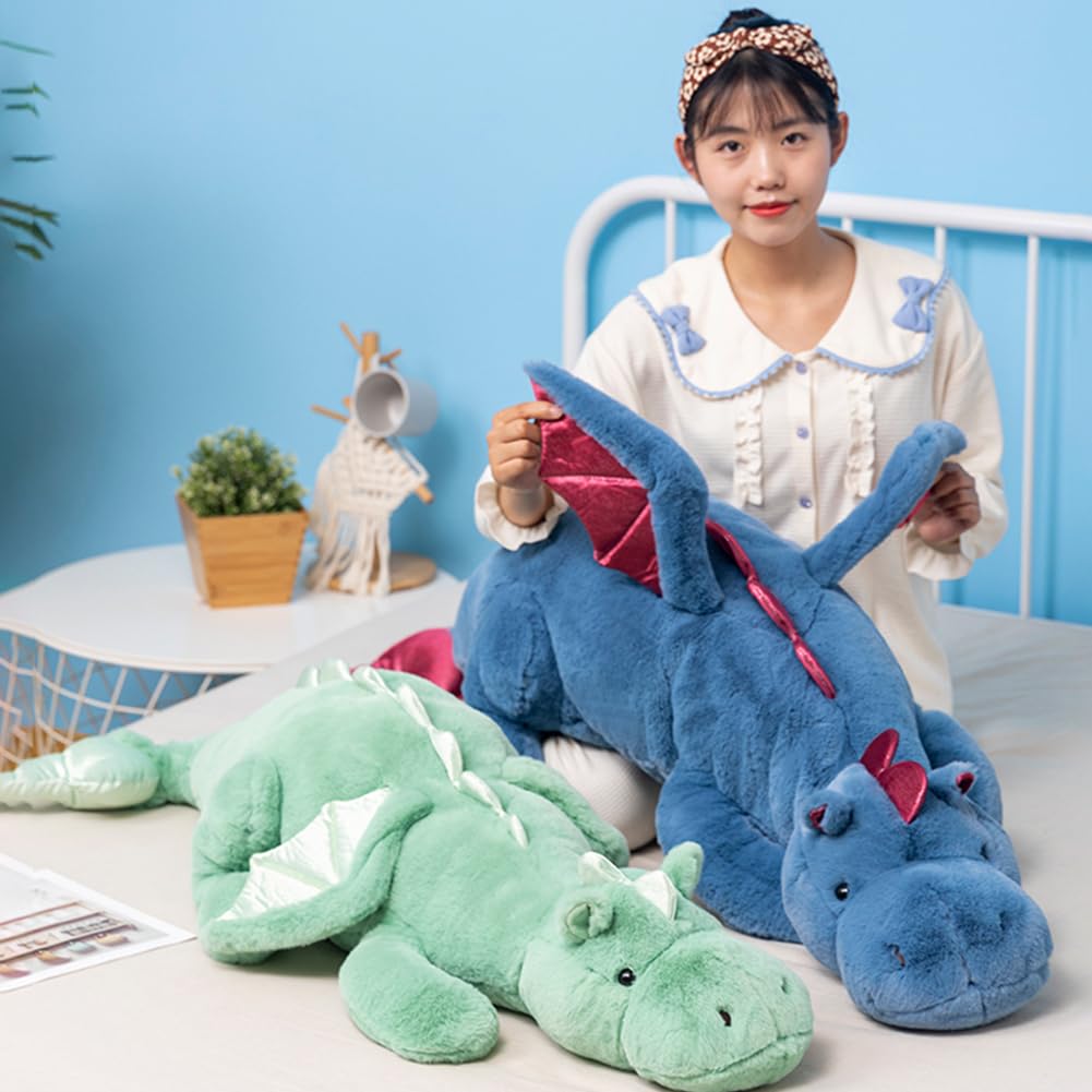 Leahaoe Weighted Dragon Stuffed Animal 43.3 in | 12 lb Large Plush for Kids & Adults