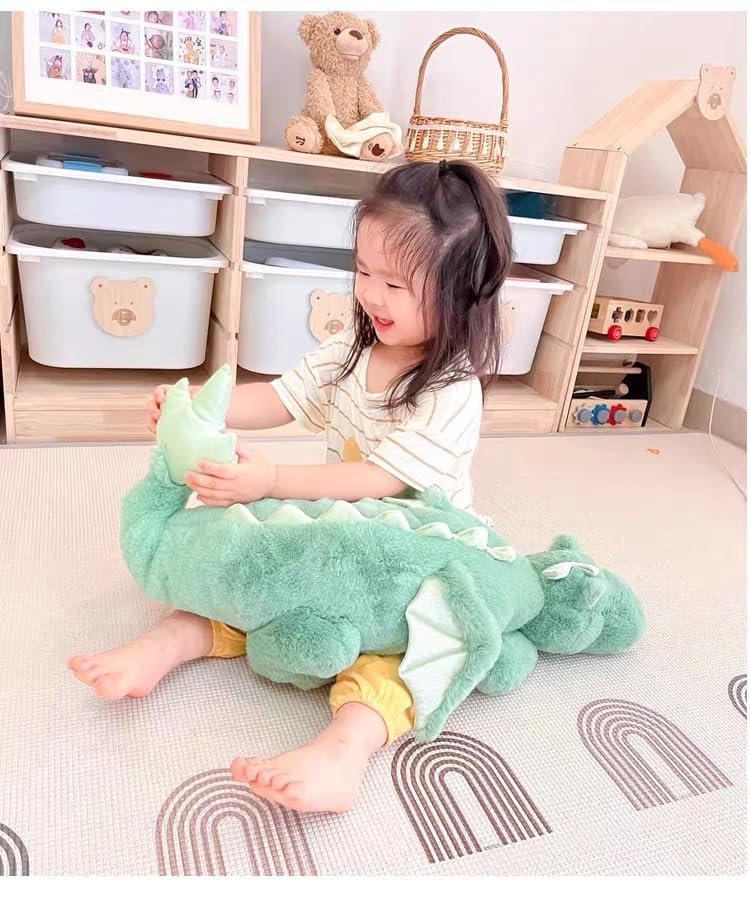 Leahaoe Weighted Dragon Plush 27.5-Inch — Soft, Durable, Calming Cuddle Toy