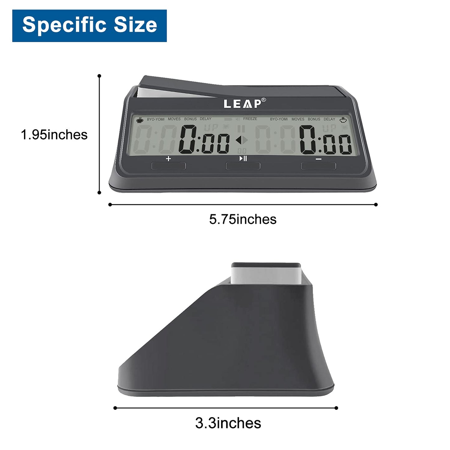 LEAP Chess Clock 9921 – Updated Programme Byo-yomi Delay with Large Screen