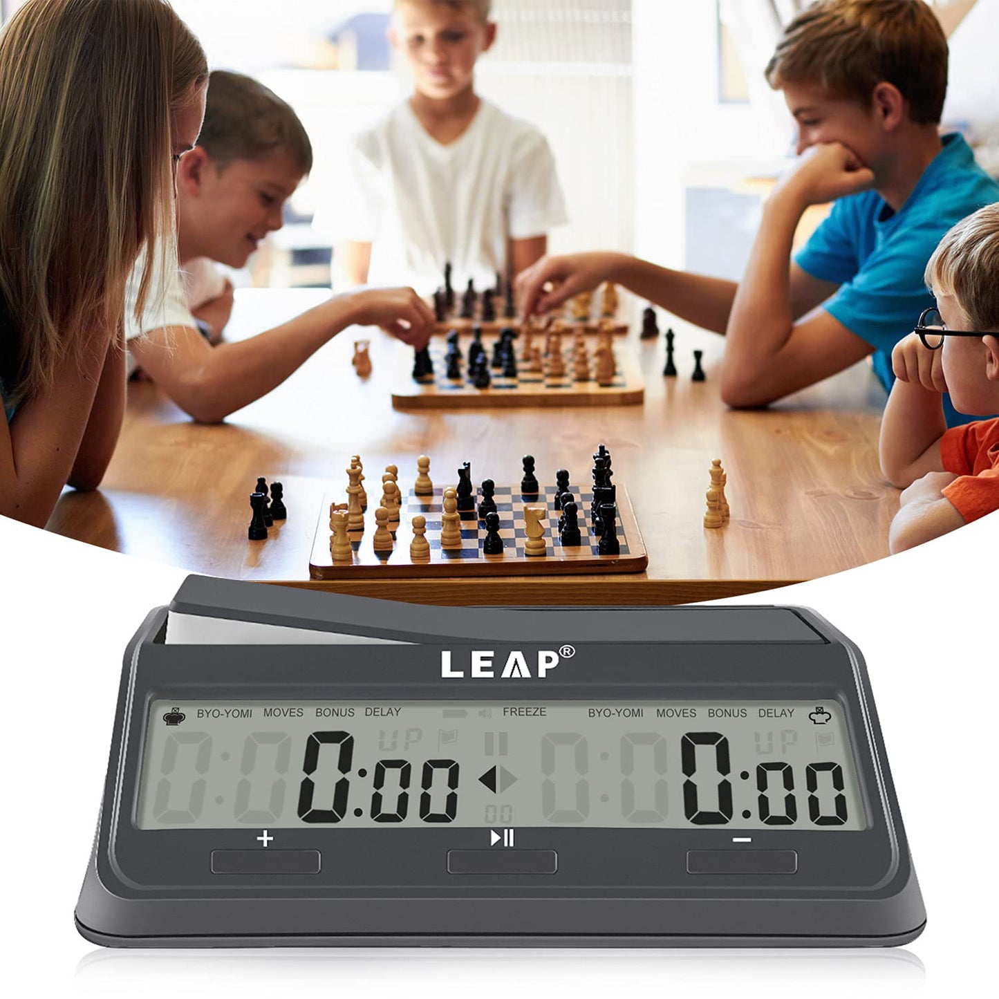 LEAP Chess Clock 9921 – Updated Programme Byo-yomi Delay with Large Screen
