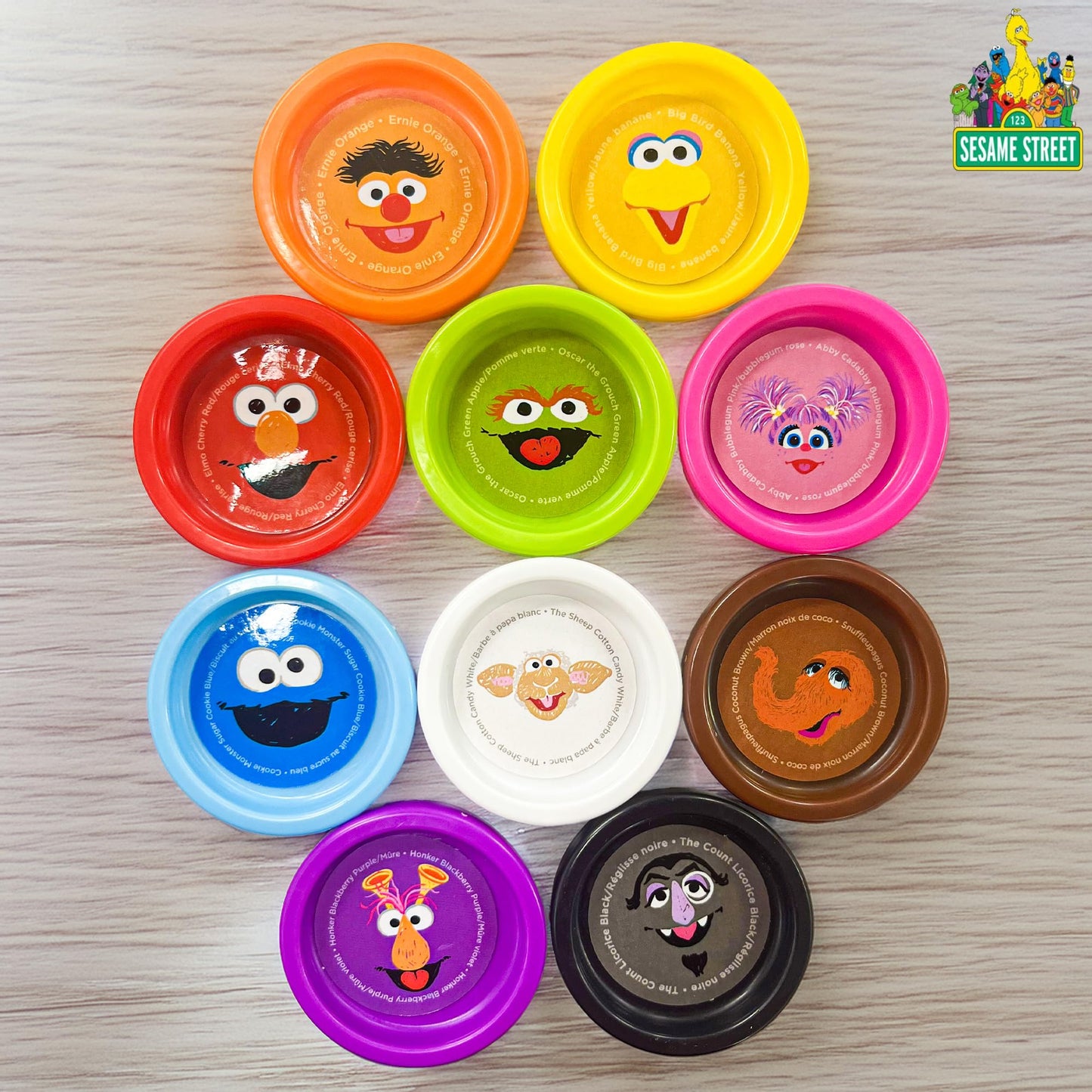 Leap Year Sesame Street 10-Pack Dough | 1oz Cans | Elmo, Cookie Monster & More | Officially Licensed